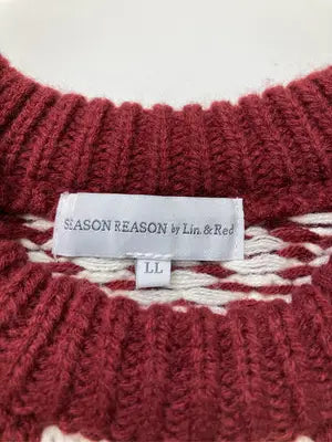 SEASON REASON by Lin.&Red/シーズンリーズンバイリンアンドレッド/ニット/セーター/トップス/レッド/LL