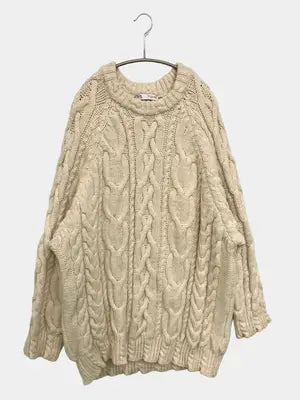 ZARA/ザラ/ニット/セーター/トップス/アイボリー/USA L