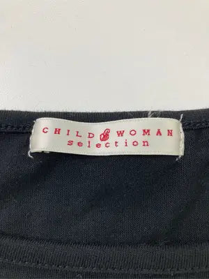 CHILD WOMAN/チャイルドウーマン/Tシャツ/カットソー/トップス/ブラック/F