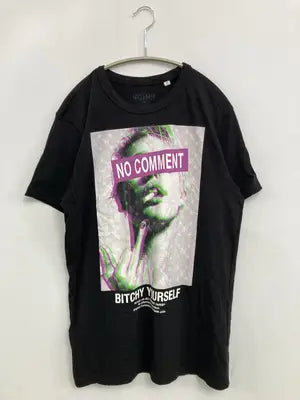 NO COMMENT/Tシャツ/カットソー/トップス/ブラック/EU M