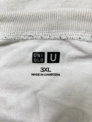UNIQLO/ユニクロ/Tシャツ/カットソー/トップス/ホワイト/3XL
