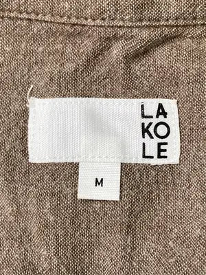 LAKOLE/ラコレ/シャツ/ブラウス/トップス/ブラウン/M