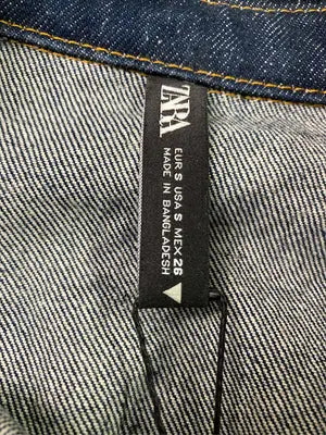 ZARA/ザラ/シャツワンピース/ワンピース/ドレス/ネイビー/USA S