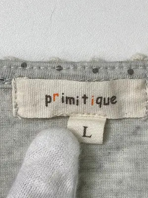 primitique/Tシャツ/カットソー/トップス/グレー/L
