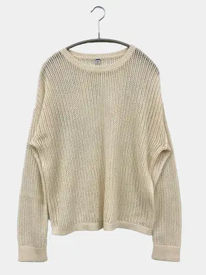 UNIQLO/ユニクロ/ニット/セーター/トップス/アイボリー/L