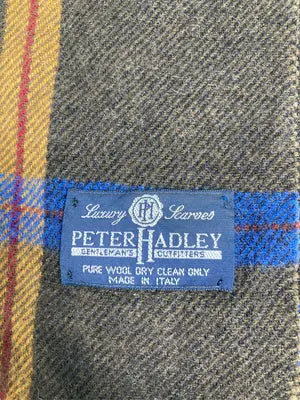 PETER HADLEY/マフラー/ファッション雑貨/カーキ