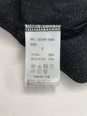 Tシャツ/カットソー/トップス/ブラック/F