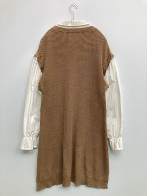 axes femme/アクシーズファム/シャツワンピース/ワンピース/ドレス/ホワイト/F