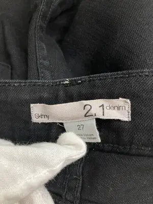 2.1 denim/デニムパンツ/パンツ/ブラック/27