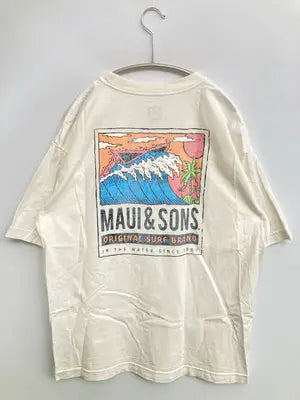 MAUI/Tシャツ/カットソー/トップス/アイボリー/M