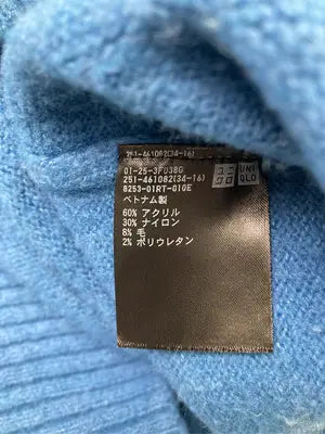 UNIQLO/ユニクロ/ニット/セーター/トップス/ブルー/L
