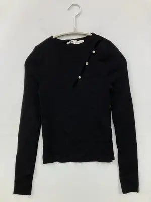 ZARA/ザラ/Tシャツ/カットソー/トップス/ブラック/S