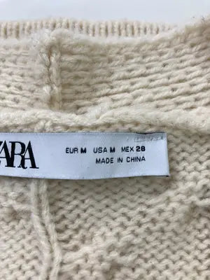 ZARA/ザラ/カーディガン/ボレロ/トップス/アイボリー/EUR M/USA M/ MEX 28