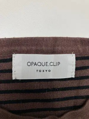 OPAQUE.CLIP/オペークドットクリップ/ノースリーブ/トップス/ブラウン/M