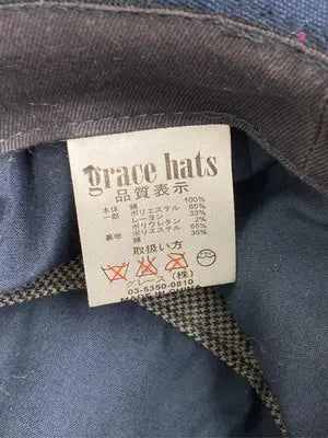 grace hats/ハット/帽子/ネイビー
