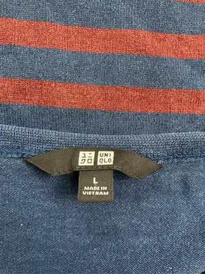 UNIQLO/ユニクロ/Tシャツ/カットソー/トップス/ネイビー/L