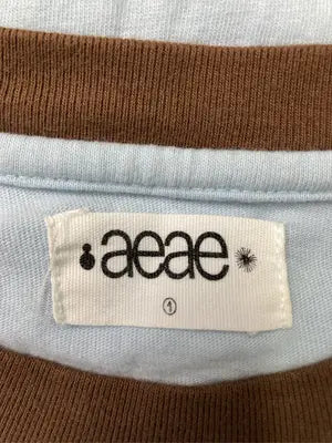 aeae/Tシャツ/カットソー/トップス/スカイブルー/1