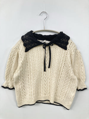 ZARA/ザラ/ニット/セーター/トップス/アイボリー/EUR L/USA L/MEX 30
