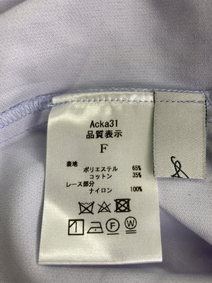 Acka/アッカ/シャツ/ブラウス/トップス/スカイブルー/F