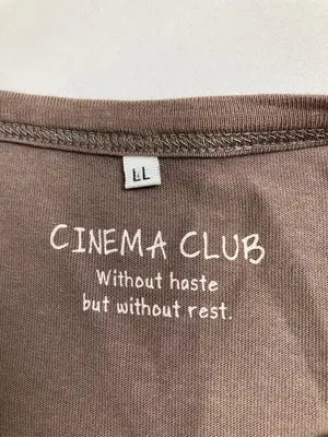 CINEMA CLUB/シネマクラブ/Tシャツ/カットソー/トップス/ブラウン/LL