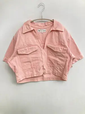 ZARA/ザラ/シャツ/ブラウス/トップス/ピンク/M