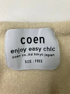 coen/コーエン/カーディガン/ボレロ/トップス/アイボリー/FREE