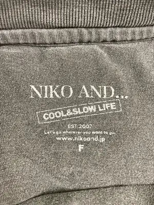 niko and .../ニコアンド/Tシャツ/カットソー/トップス/ブラック/F