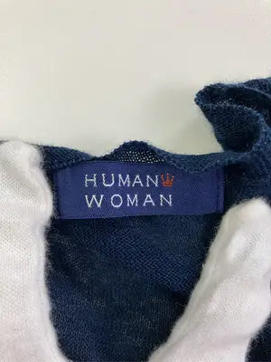 HUMAN WOMAN/ヒューマンウーマン/カーディガン/ボレロ/トップス/ブルー/M