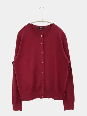 UNIQLO/ユニクロ/カーディガン/ボレロ/トップス/レッド/XL