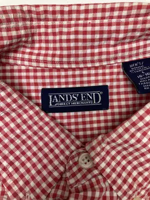 LANDS' END/ランズエンド/シャツ/ブラウス/トップス/レッド/L