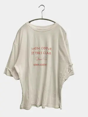 Tシャツ/カットソー/トップス/ホワイト/L