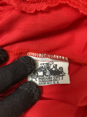 SQUARE UP/シャツ/ブラウス/トップス/レッド/M