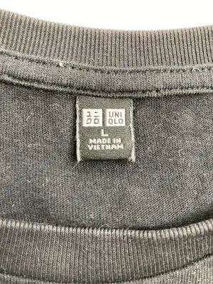 UNIQLO/ユニクロ/Tシャツ/カットソー/トップス/ブラック/L