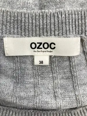 OZOC/オゾック/ニット/セーター/トップス/グレー/38