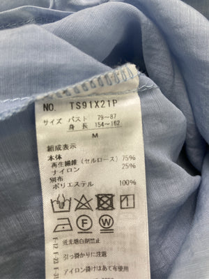 axes femme/アクシーズファム/シャツワンピース/ワンピース/ドレス/スカイブルー/M