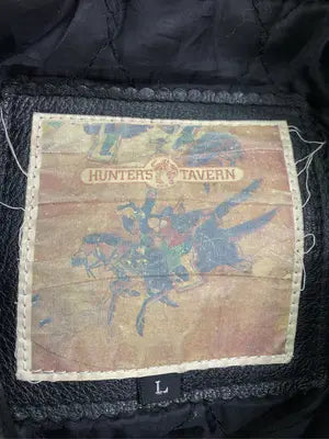 HUNTER'S TAVERN/レザージャケット/ジャケット/アウター/ブラック/L