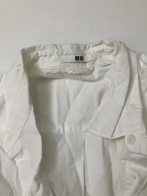 UNIQLO/ユニクロ/シャツワンピース/ワンピース/ドレス/ホワイト/L