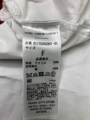 MURUA/ムルーア/ニット/セーター/トップス/レッド/F