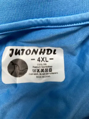 JUTONHDL/ポロシャツ/トップス/スカイブルー/4XL