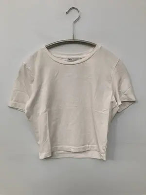 ZARA/ザラ/Tシャツ/カットソー/トップス/ホワイト/USA XS