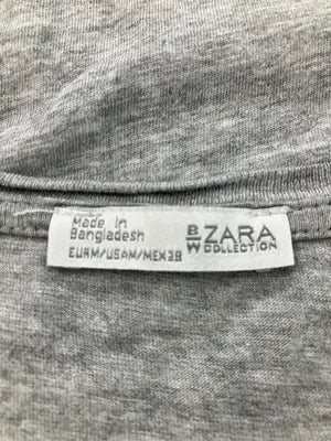 ZARA/ザラ/Tシャツ/カットソー/トップス/グレー/USA M