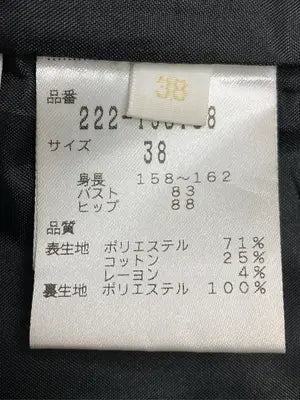 A/ノーカラージャケット/ジャケット/アウター/ブラック/38   身長158～162  バスト83   ヒップ88