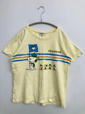 PEANUTS/ピーナッツ/Tシャツ/カットソー/トップス/イエロー/S  バスト72～80