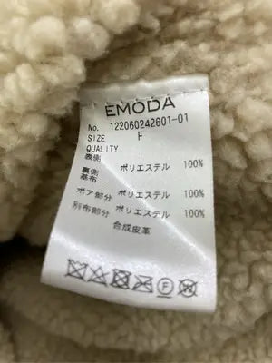 EMODA/エモダ/ムートンコート/ジャケット/アウター/ブラウン/F