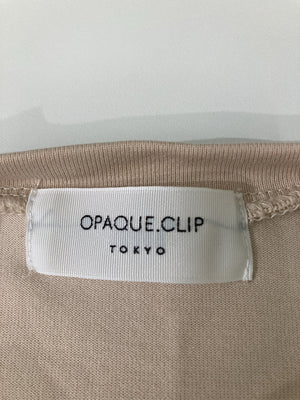 OPAQUE.CLIP/オペークドットクリップ/ノースリーブ/トップス/ベージュ/40/L