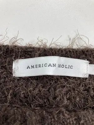 AMERICAN HOLIC/アメリカンホリック/ニット/セーター/トップス/ブラウン/L