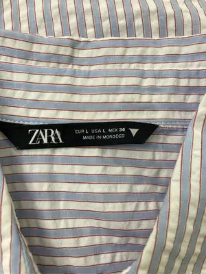 ZARA/ザラ/シャツ/ブラウス/トップス/スカイブルー/L