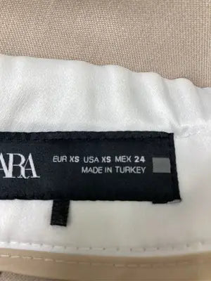 ZARA/ザラ/スラックス/パンツ/ベージュ/USA XS