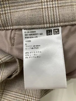 UNIQLO/ユニクロ/スラックス/パンツ/ベージュ/S