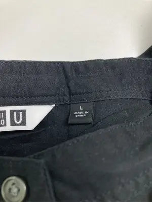 UNIQLO U/ユニクロユー/シャツ/ブラウス/トップス/ブラック/L